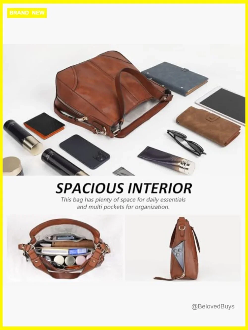 2pcs PU Leather Hobo Crossbody Bag Set with Wallet